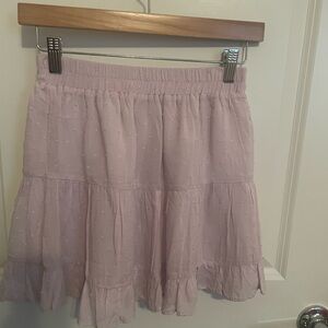 Forever 21 Purple Tiered Bubble Mini Skirt